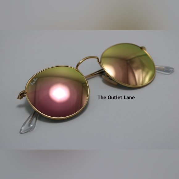 Model Display Ray-Ban Round Metal Pink Mirror RB3447 - Picture 7 of 16